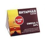Рыбий жир янтарная капля омега-3 капс. 300мг №100